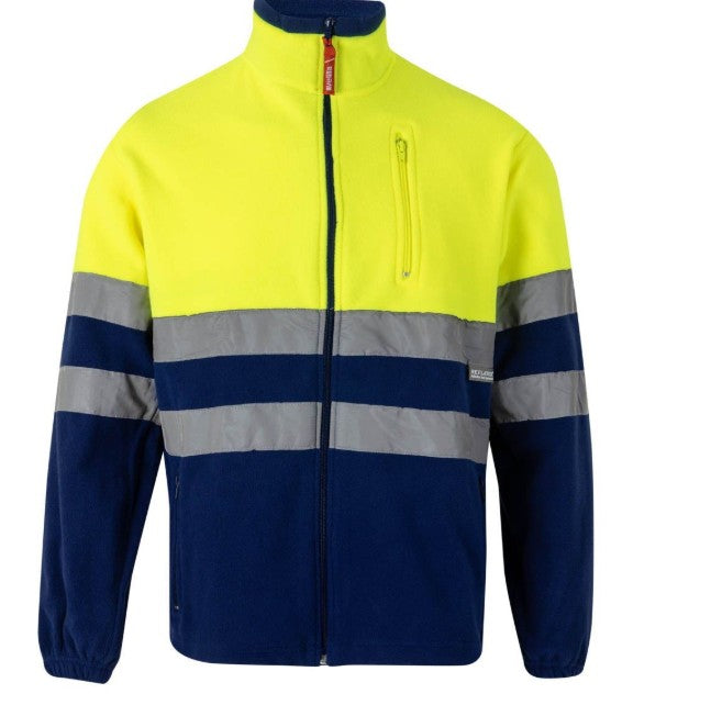Pile VELILLA zip lunga alta visbilità bicolore con bande rifrangenti,
2 zip mani 1 zip petto
100% poliestere, peso 280gr/m2
Tanti altri colori