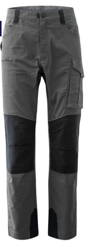 Pantalone ROSSINI R-EVOLUTION
65% poliestere riciclato, 33% cotone, 2% elastane
Inserti in cordura 100% poliestere
Peso 270 g/m²