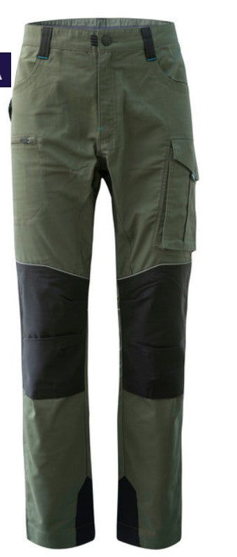Pantalone ROSSINI R-EVOLUTION
65% poliestere riciclato, 33% cotone, 2% elastane
Inserti in cordura 100% poliestere
Peso 270 g/m²