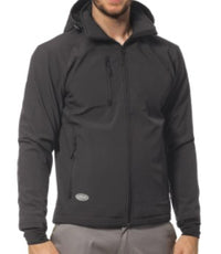 Thumbnail for Giacca LOGICA SLALOM CAP4 da uomo in Softshell 320 gr waterproof 6000 mm/h2o con cappuccio staccabile grigio scuro