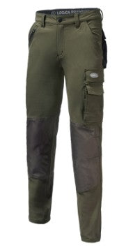 Pantalone LOGICA PAPETE/7, estivo, Super Stretch,traspirante, elastico,tasche frontali con zip, colore verde