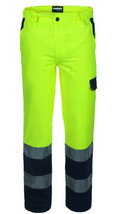 Pantalone ROSSINI LUCENTEX giallo/blu estivo