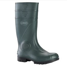 Stivale antinfortunistico LOGICA verde in PVC con puntale in acciao settore edile e agricoltura