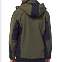 Thumbnail for Giacca LOGICA URAGAN7 in Softshell 320 gr waterproof 6000 mm/h2o con cappuccio staccabile Verde