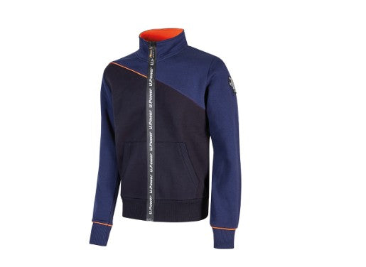 Felpa U POWER URANUS con zip lunga idrorepellente