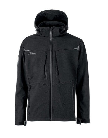 Giacca tecnica VERVE UPOWER Realizzata in softshell innovativo con interno in micro-fleece al grafene, garantisce la distribuzione uniforme del calore per un comfort ottimale