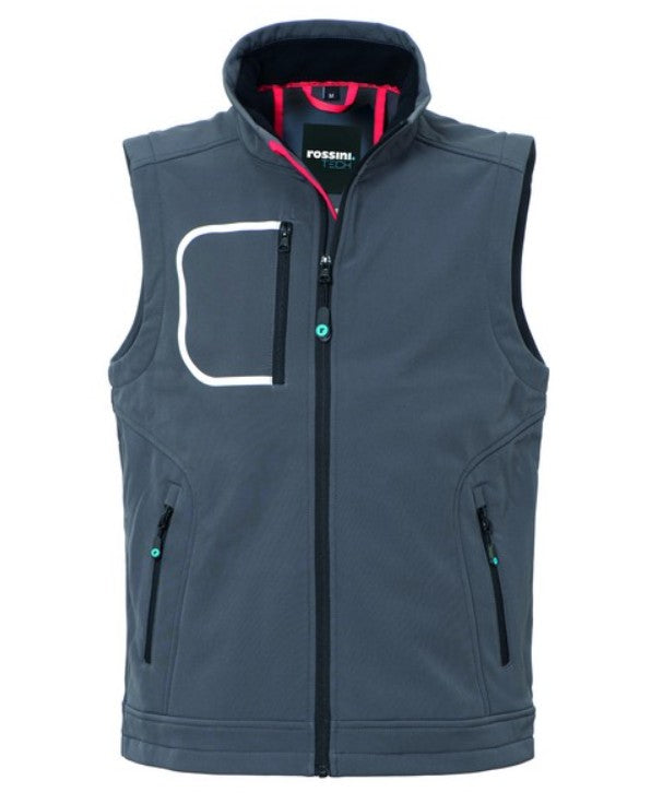 Gilet ROSSINI ZACK Softshell
idrorepellente
94% poliestere
6% spandex
