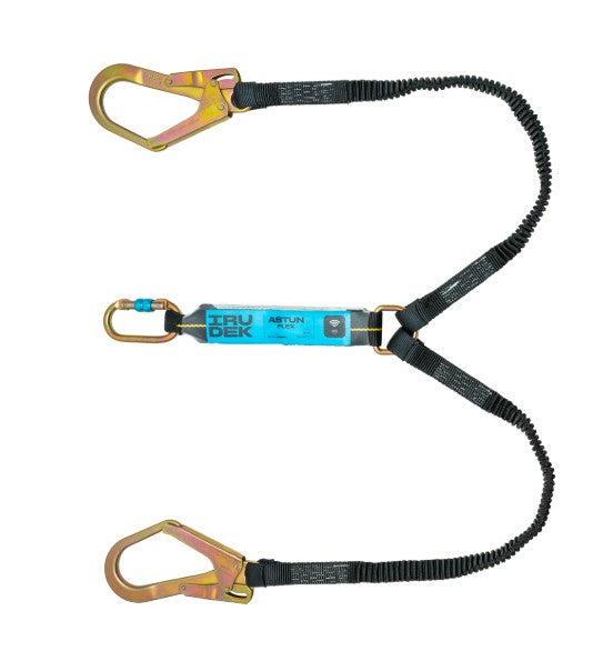 IRUDEK ASTUN FLEX Y180HSS (398) Assorbitore di energia con doppia fettuccia elastica e connettori in acciaio con apertura di 50 mm