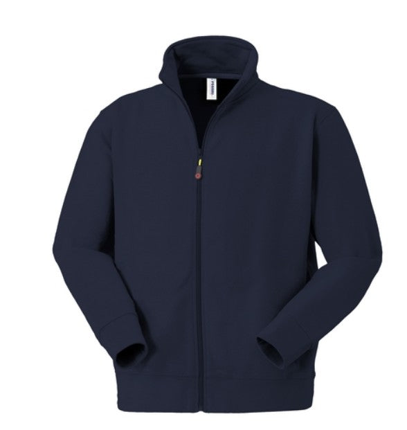 Felpa ROSSINI ENNIS con zip lunga 
50% cotone, 50% poliestere.
Peso 260 g/m². con garzatura
