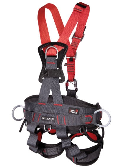 Imbragatura anticaduta CAMP GOLDEN TOP PLUS è l'imbracatura completa per accesso su corda sviluppata e adatta per lavori in sospensione e posizionamento