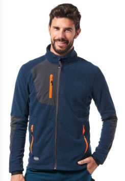 Micropile LOGICA MADEIRA8 fiammato ad alta resistenza termica  con polsini antivento elasticizzati e rinforzi su gomiti e avambracci