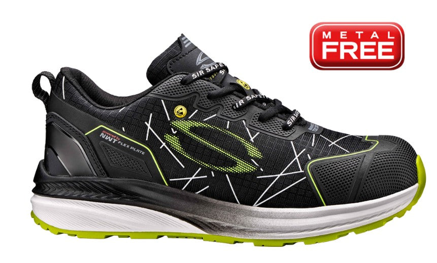 Scarpa antinfortunistica bassa SIR SAFETY PIONEER S3S HRO FO SR in tessuto non tessuto ultraleggero peso 399 gr METAL FREE