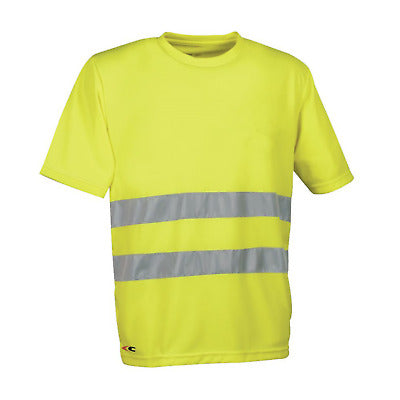 T-Shirt Cofra RADAR alta visibilità con bande riflettentI colore giallo